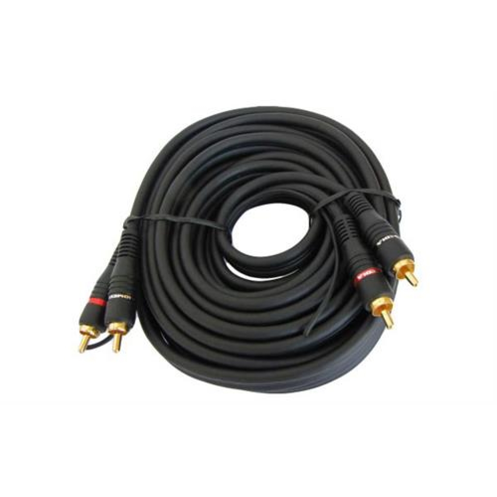 Geeko 2x Black RCA Male to Male Audio Cable