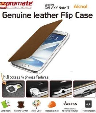 Promate Brown Aknol Elegant Book Style Leather case Promate Brown Aknol Elegant Book Style Leather case