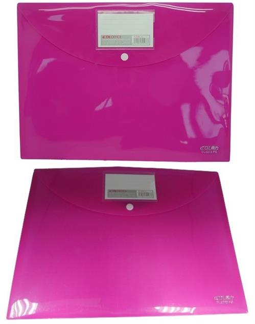 DLOffice A4 Carry Folder with Press Stud on Flap Pink DLOffice A4 Carry Folder with Press Stud on Flap Pink