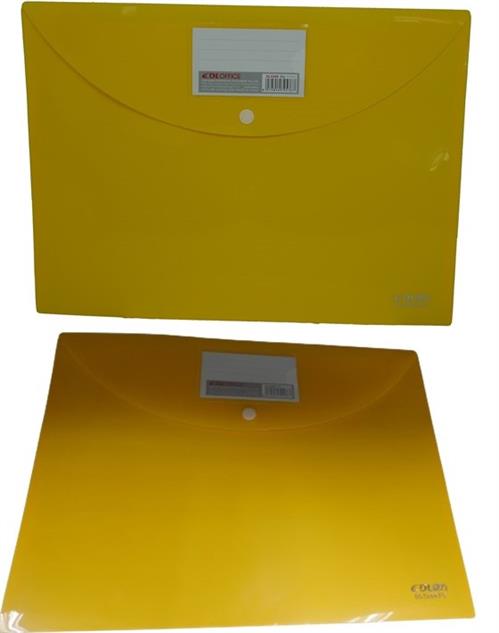 DLOffice A4 Carry Folder with Press Stud on Flap Yellow DLOffice A4 Carry Folder with Press Stud on Flap Yellow