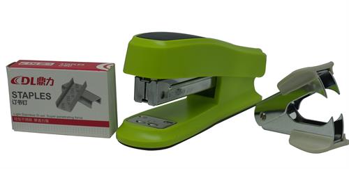 DLOffice Basic Mini Half Strip Stapler Set Green DLOffice Basic Mini Half Strip Stapler Set Green