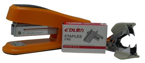 DLOffice Basic Mini Half Strip Stapler Set Orange DLOffice Basic Mini Half Strip Stapler Set Orange