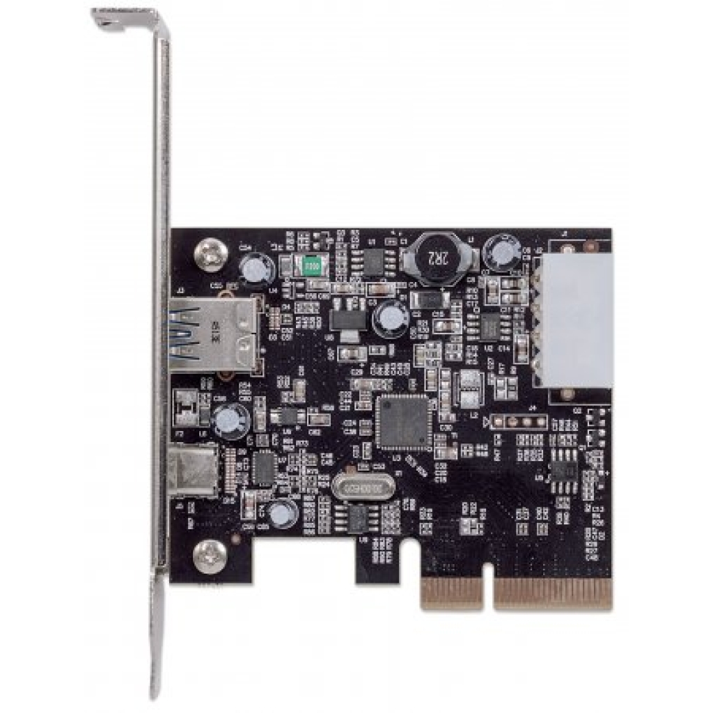Manhattan PCI Express card 2x external ports