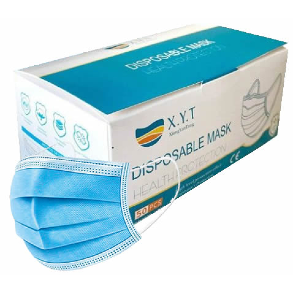 Casey XYT Branded 3 Ply Disposable Face Mask with Earloop