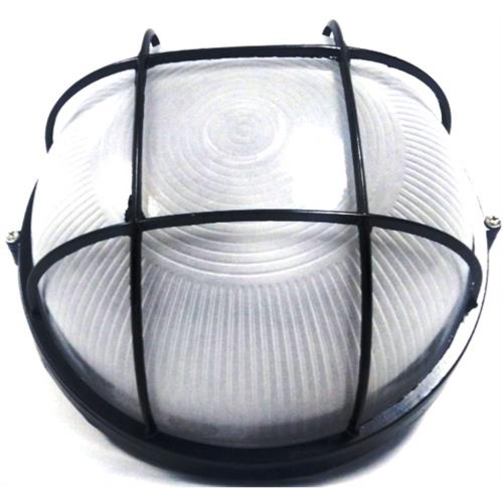 Noble Pays Round Bulkhead Light Fitting Large Black