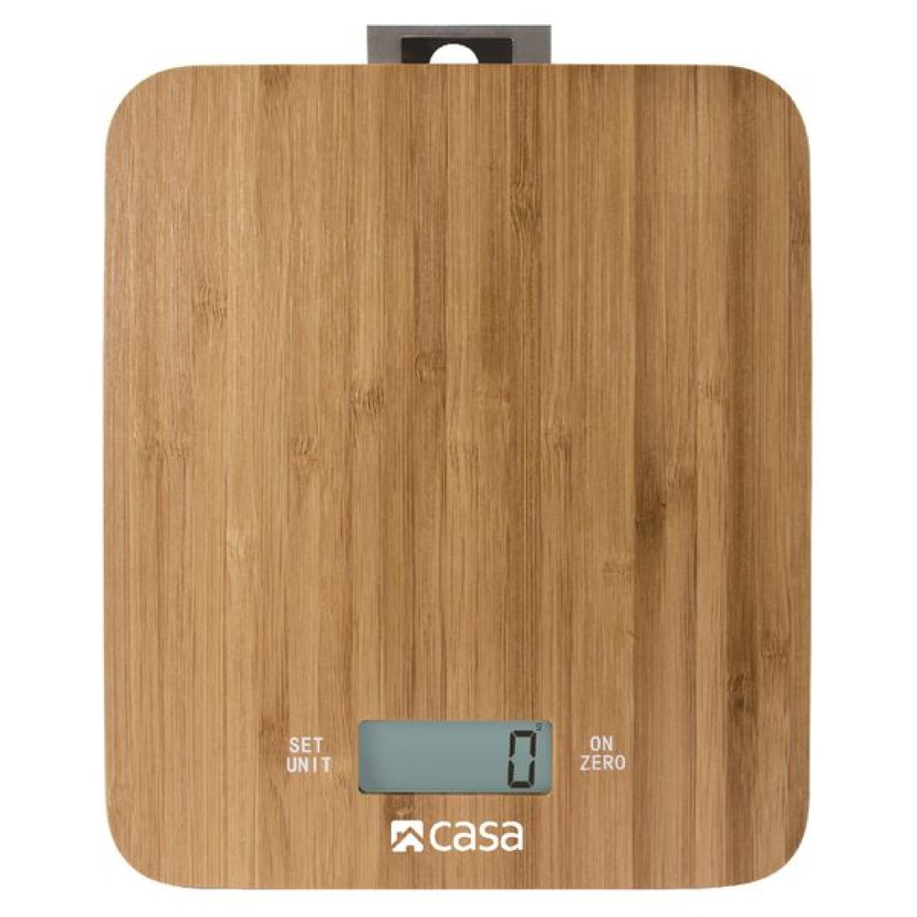 CASA ELECTRONIC BAMBOO KITCHEN SCALE