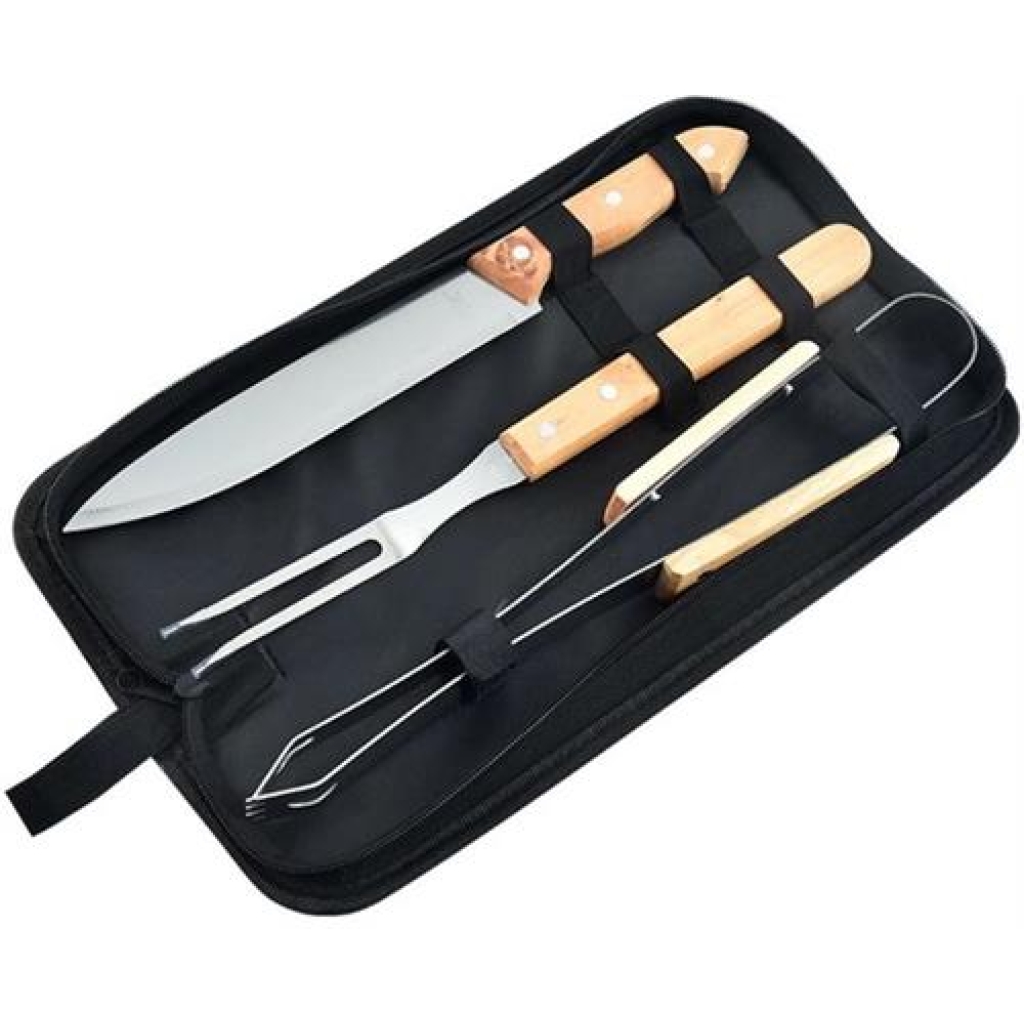 Casey 3-Piece Stainless Steel Braai Utensil Set