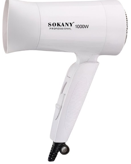Sokany Foldable Mini Hair Dryer White Sokany Foldable Mini Hair Dryer White