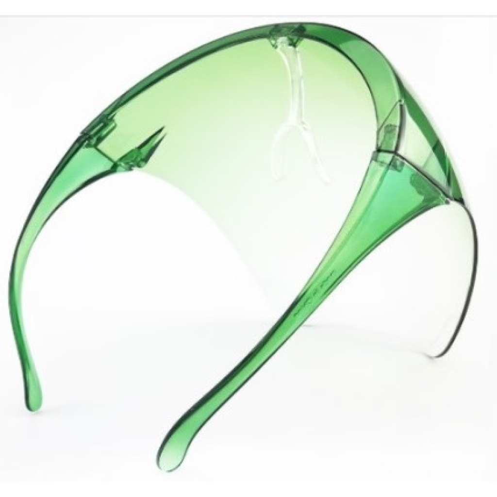 Casey Protective Faceshield Glasses Mask - Green