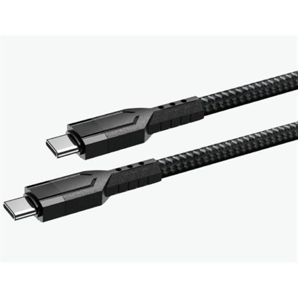 Ezra TypeC to TypeC Pd60w 1meter Fast Charge Black Braided