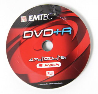 Emtec DVD Plus R 16x Speed 5pk Non Printable Emtec DVD Plus R 16x Speed 5pk Non Printable