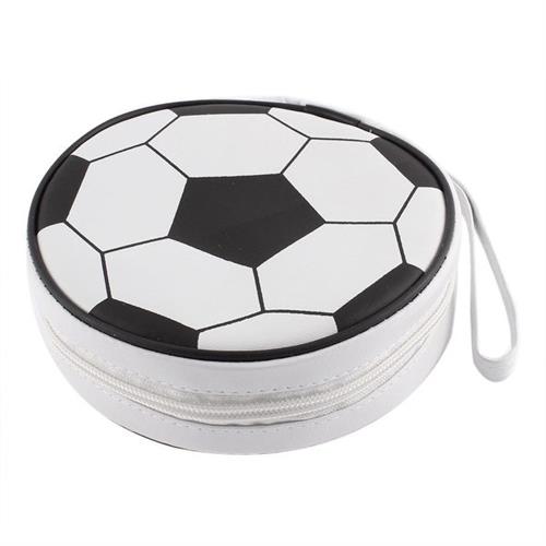 Ebox 24pcs Cd Holder Black & White Socce Ebox 24pcs Cd Holder Black & White Socce