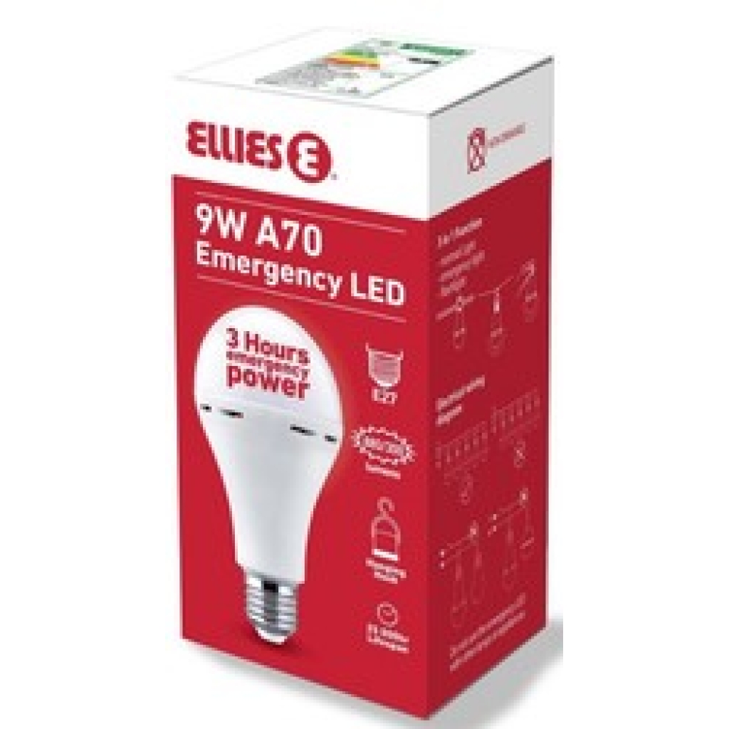 Ellies E27 9W A60 FLEM9WE27W Rechargeable Bulb