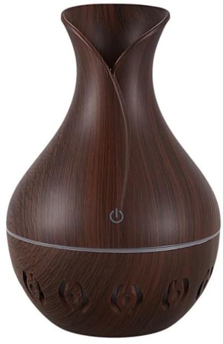 Casey Ultrasonic Aroma Humidifier Dark Hollow Wood Grain Casey Ultrasonic Aroma Humidifier Dark Hollow Wood Grain