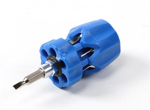 Goldtool Blue 7 in 1 Stubby Flat Head Driver Set Goldtool Blue 7 in 1 Stubby Flat Head Driver Set