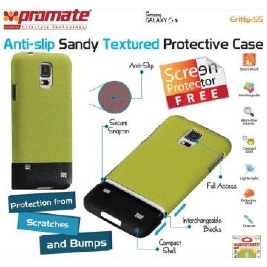 Promate Green Gritty S5 Anti-slip sandy