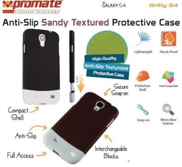 Promate Black Gritty.S4 Antislip protective case Promate Black Gritty.S4 Antislip protective case