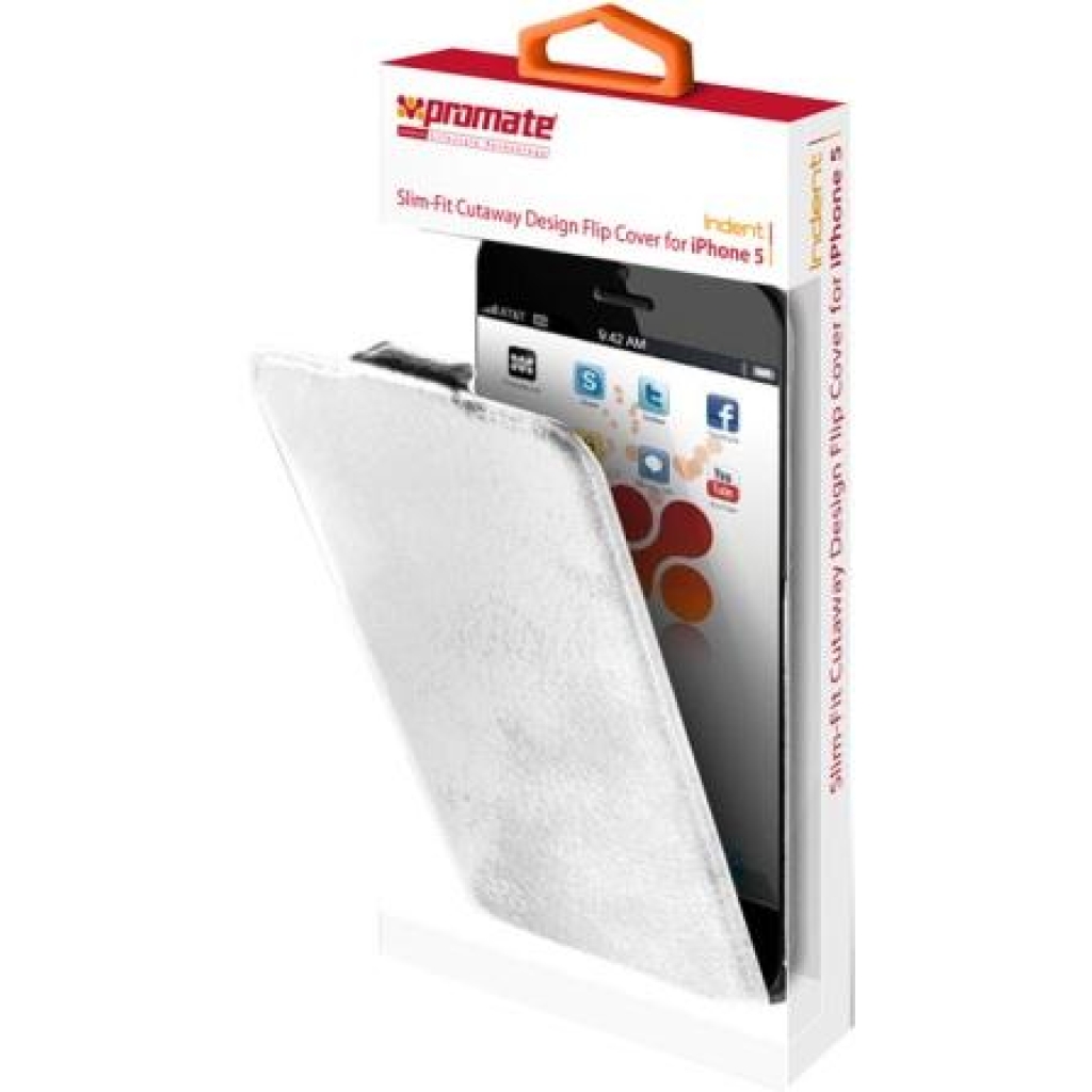 Promate Indent iPhone 5 Slim-Fit Cutaway Design Flip Cover