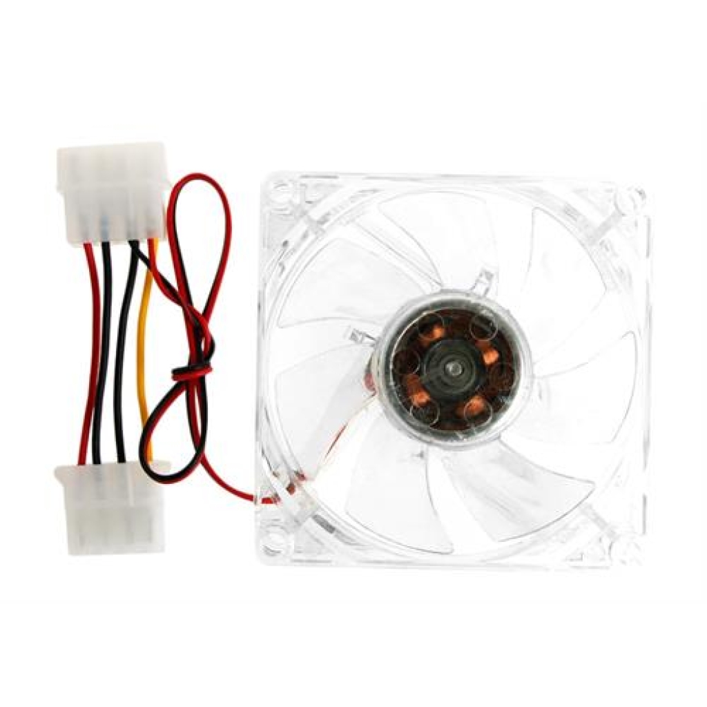 UniQue 80mm Clear Case Fan With Blue LED