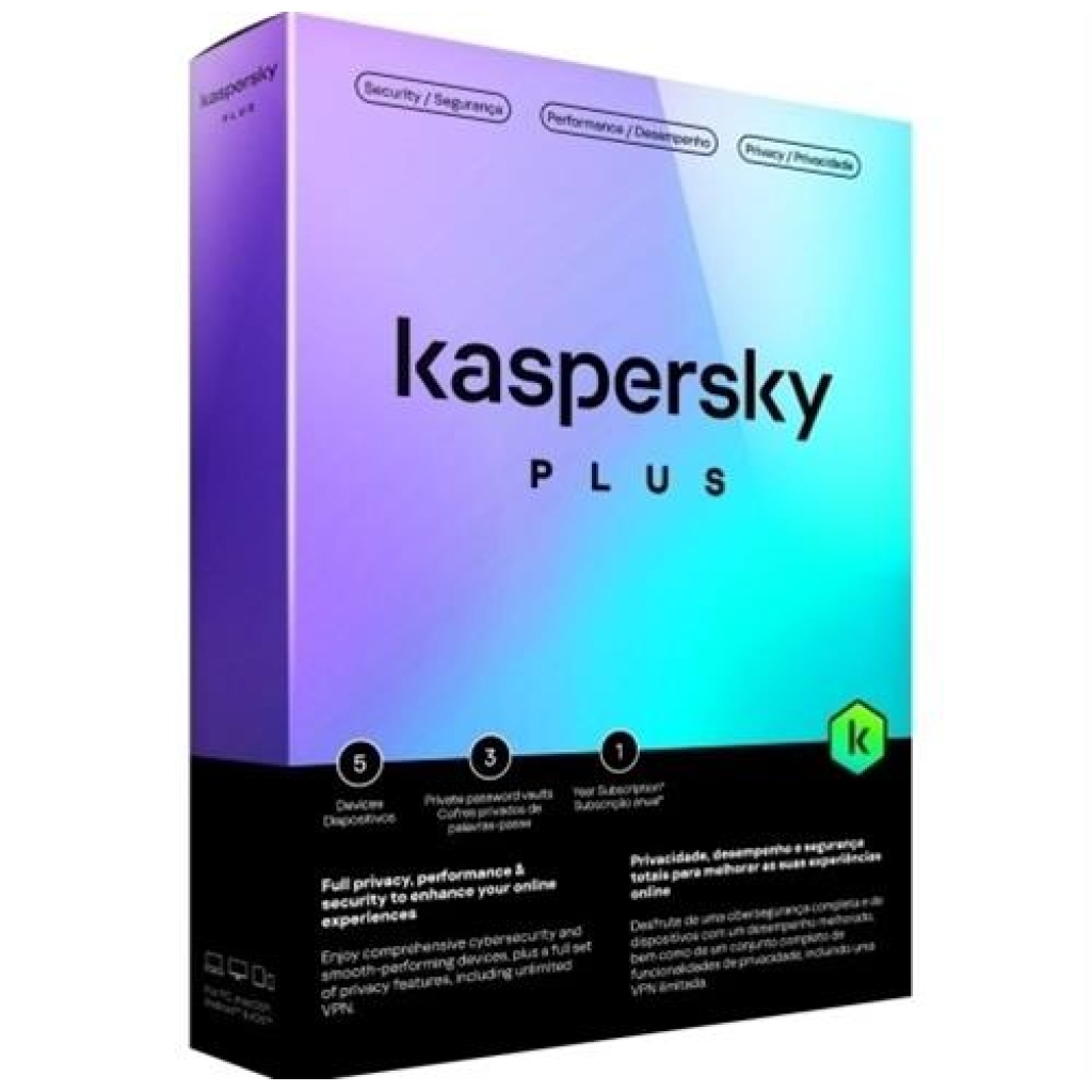Kaspersky 5 Devices PLUS Security Software