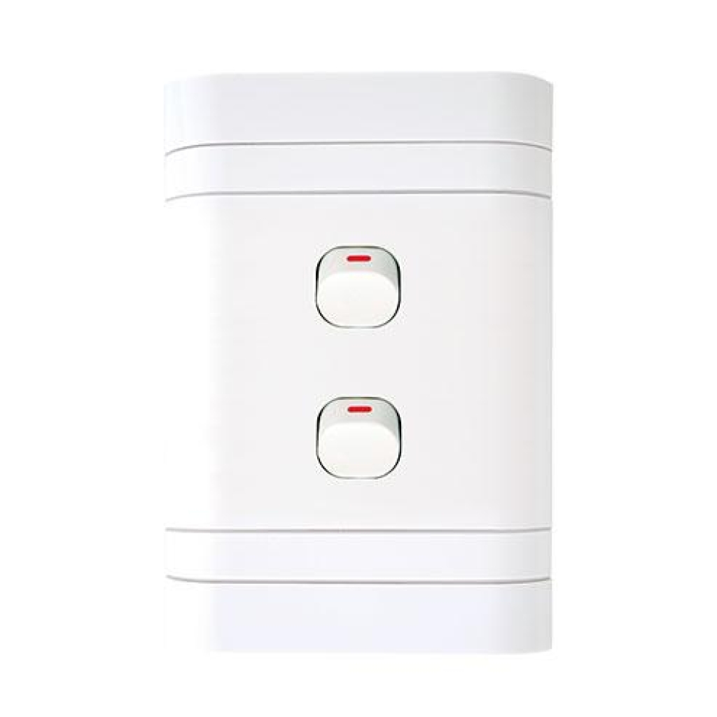 Lesco Flush Cover with 2 Lever 2 Way Switch
