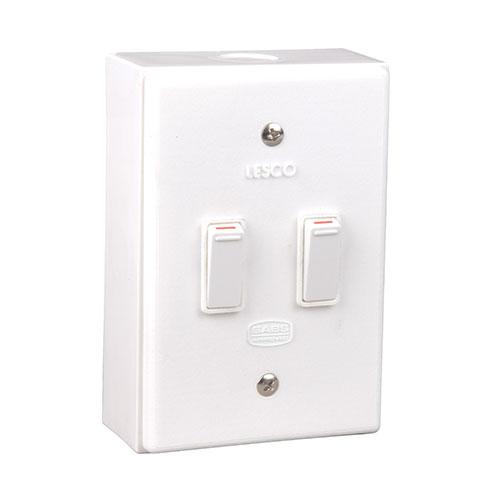 Lesco LSS Range 2 Lever 2x1 Way Switch Shrink Wrapped Lesco LSS Range 2 Lever 2x1 Way Switch Shrink Wrapped