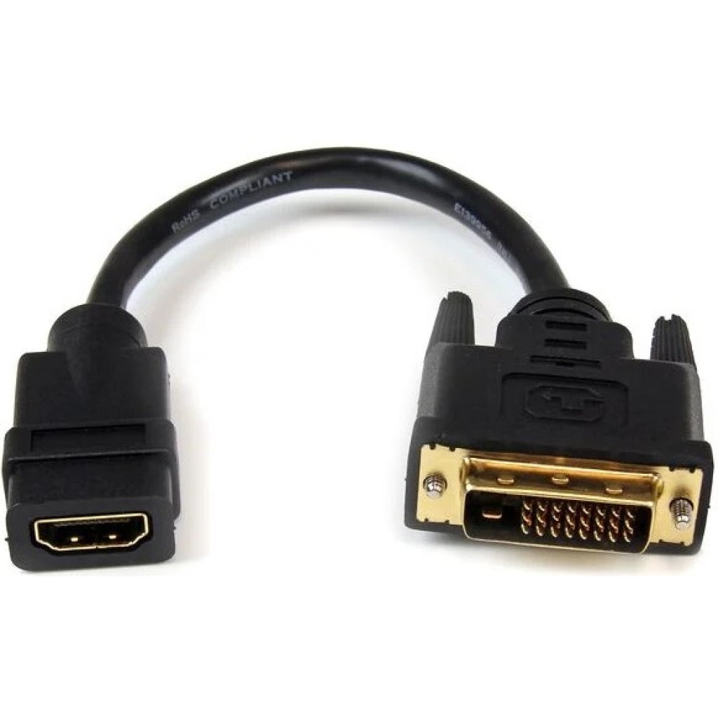 UniQue 30cm Female HDMI To Male DVI Cable