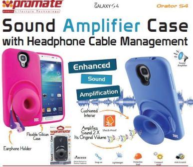 Promate Orator S4 Sound Amplifier Case Samsung Galaxy S4 Pink Promate Orator S4 Sound Amplifier Case Samsung Galaxy S4 Pink