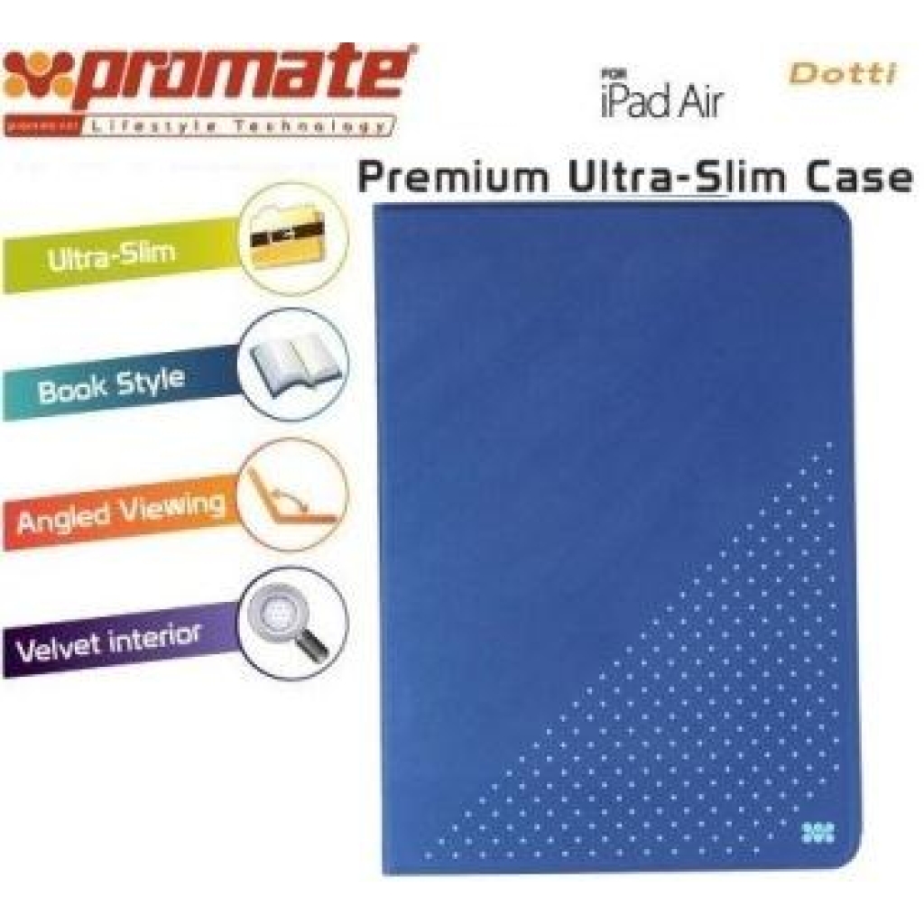 Promate Blue Dotti Premium ultra Slim and Sporty Case