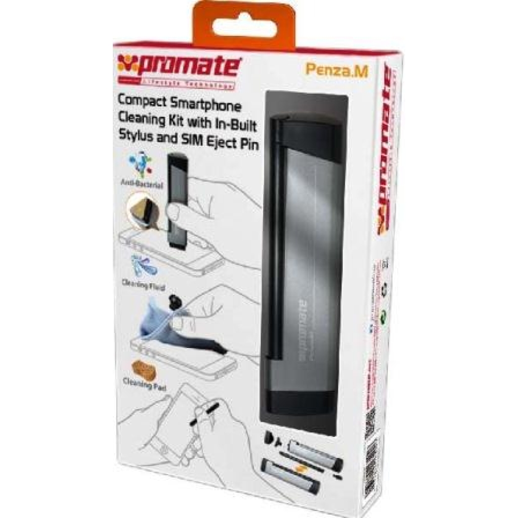 Promate Penza.M Compact Smartphone Cleaning Kit with In