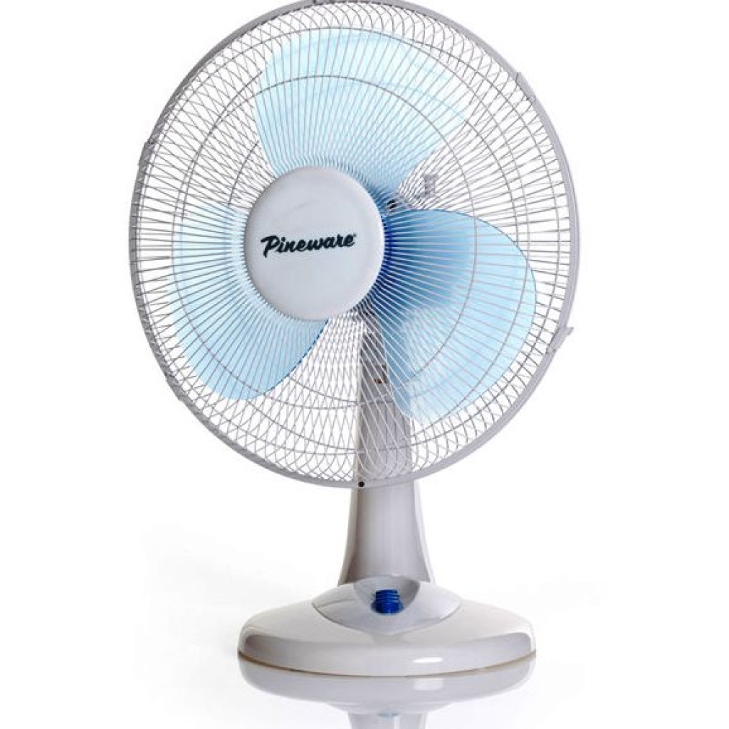 Pineware 40cm White Plastic Desktop Fan