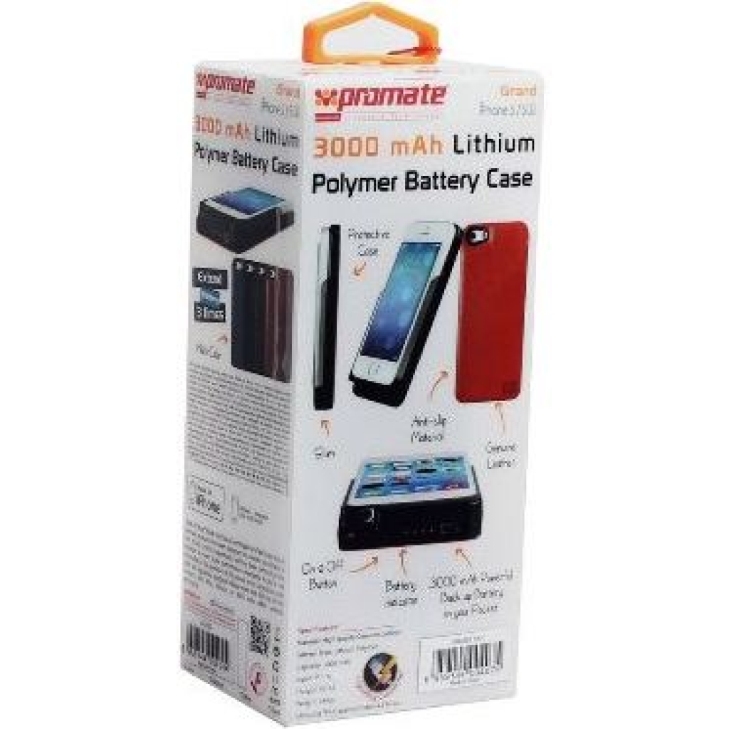 Promate Black Grand iPhone 5 Apple MFI Certified Leather case