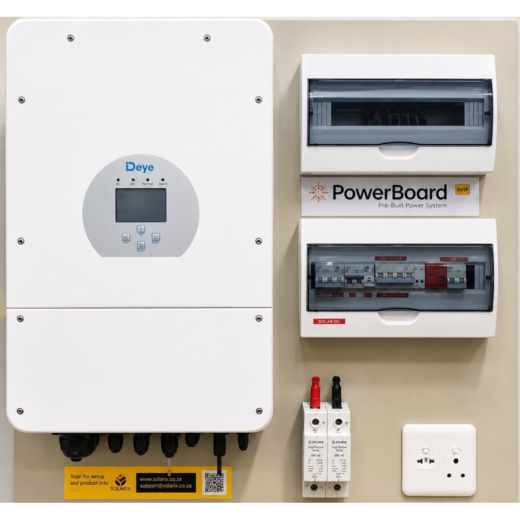 Solarix PreBuilt 8kW Powerboard with Deye Inverter