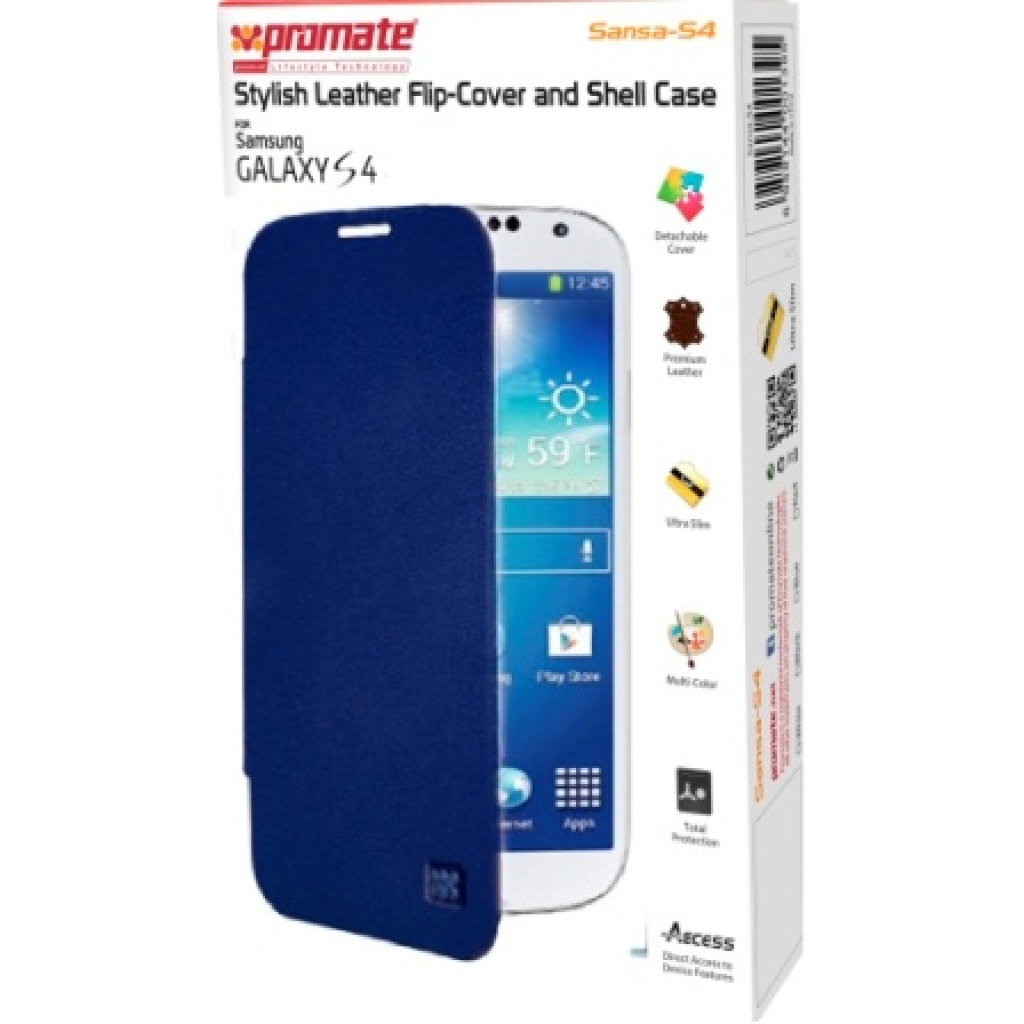 Promate Blue Sansa Samsung Galaxy S4 Shell Case