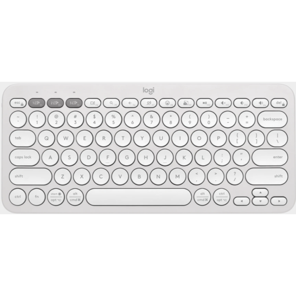 Logitech Pebble Keys 2 K380s White Bluetooth Keyboard