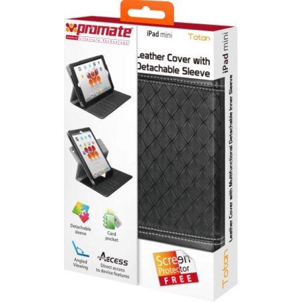 Promate Totan -Leather Cover with