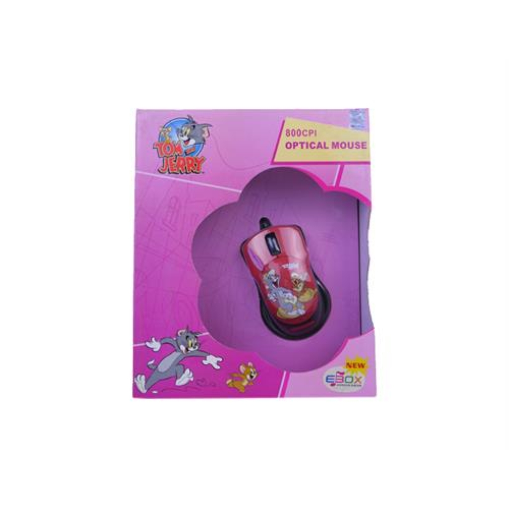 TJ Optical USB Mouse Colour: Red