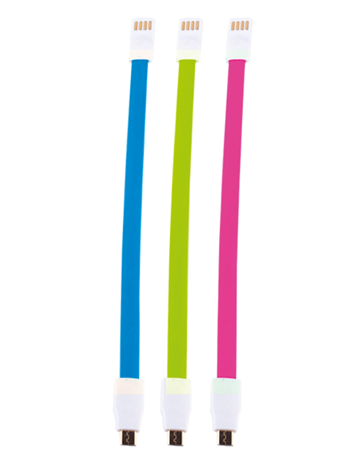 Whizzy Pink,Blue & Green Designer 3 Pack Micro USB Charge Cable Whizzy Pink,Blue & Green Designer 3 Pack Micro USB Charge Cable