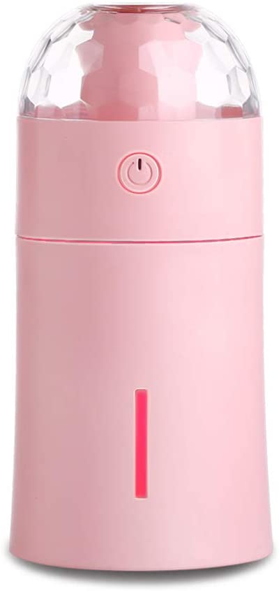 CaseyMagic Pink Led Light 175ml USB Humidifier Air Purifier Mist CaseyMagic Pink Led Light 175ml USB Humidifier Air Purifier Mist
