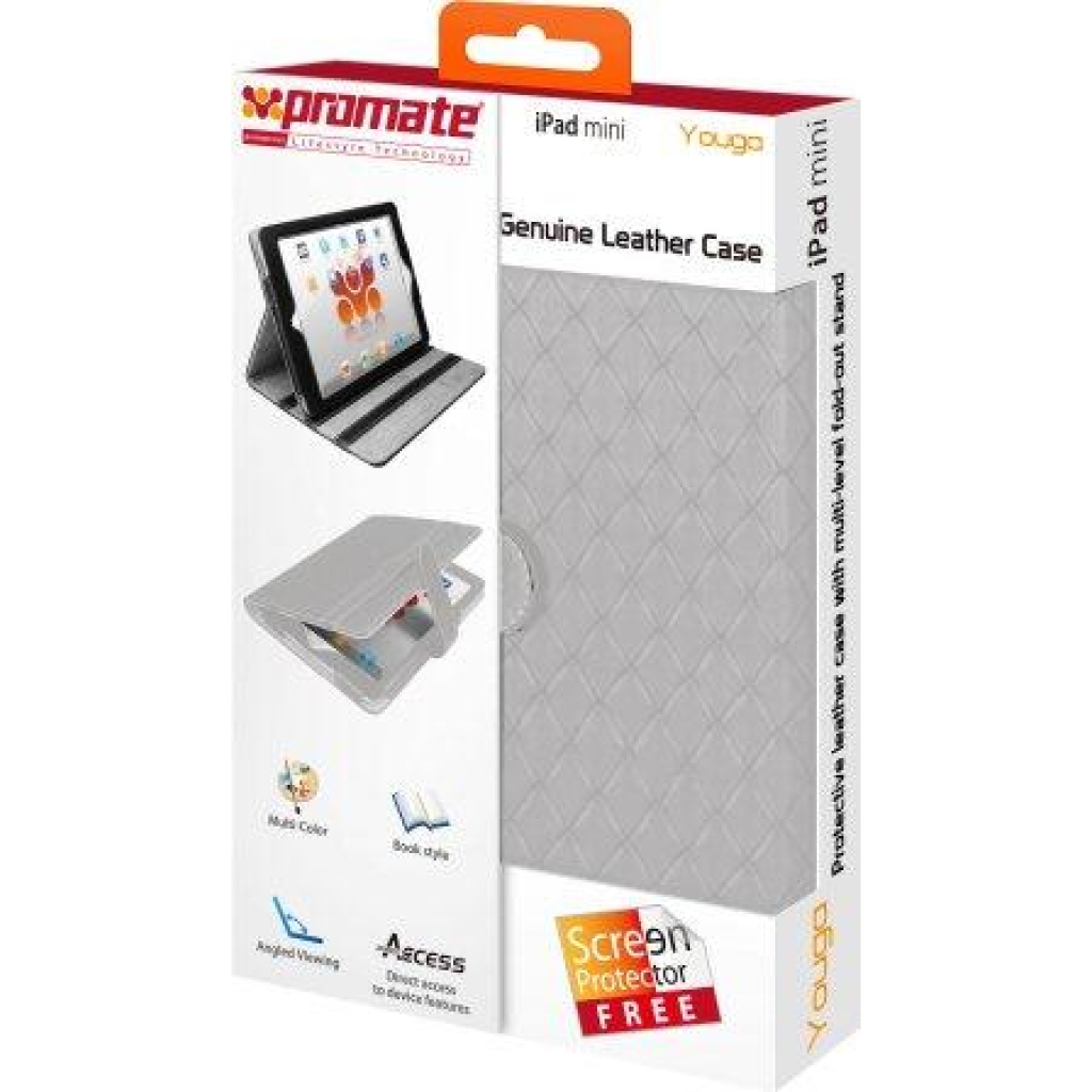 Promate Youga Premium Protective Leather Case for ipad Mini