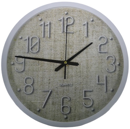 Casey Analog 30cm Round Face White with Black Quartz Wall Clock Casey Analog 30cm Round Face White with Black Quartz Wall Clock