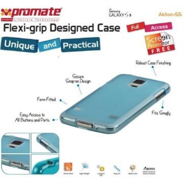 Promate Blue Akton S5 Multi-colored flexi-grip