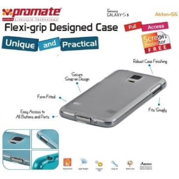 Promate Grey Akton S5 Multi-colored flexi-grip