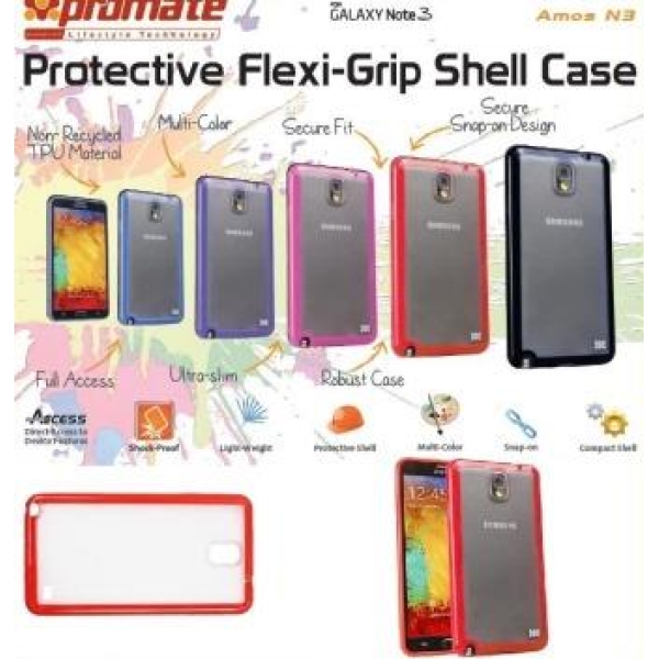 Promate Red Amos N3 Protective flexi-grip