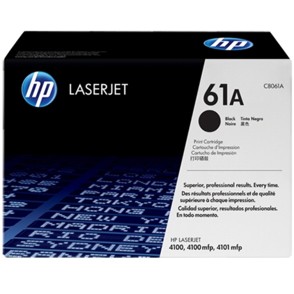 HP 61A C8061A Black LaserJet Toner Cartridge