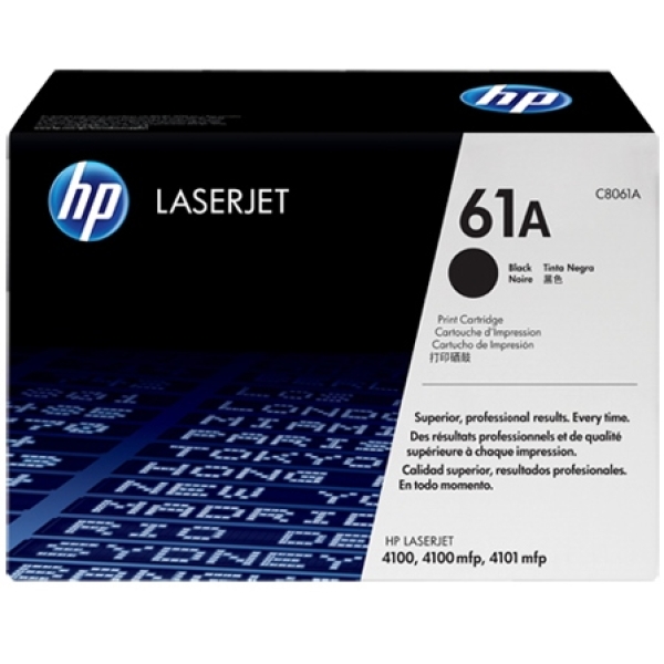HP 61A C8061A Black LaserJet Toner Cartridge