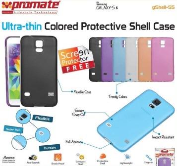 Promate Black Gshell S5 Ultra-thin Colored Promate Black Gshell S5 Ultra-thin Colored