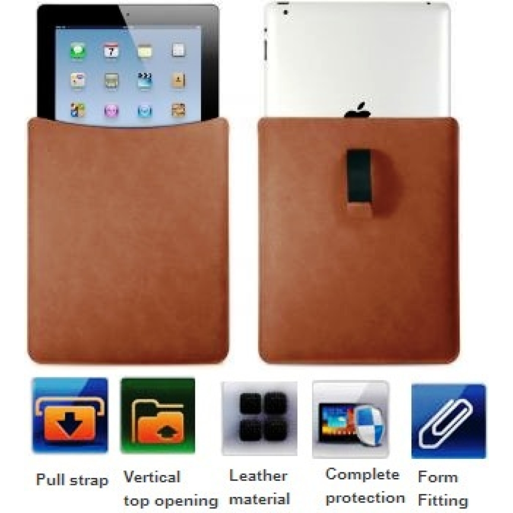 Promate iSlim.3 iPad protective easy pull shamwa leather