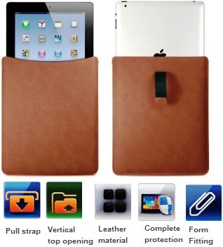 Promate iSlim.3 iPad protective easy pull shamwa leather Promate iSlim.3 iPad protective easy pull shamwa leather
