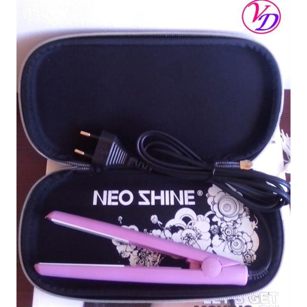 NeoShine Mini Hair Straightener Ceramic Plates Travel Pack